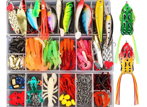 Juego Señuelo Pesca Cebo Artificial Plastico Para