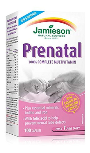 Prenatal Multivitamínico 100 tabletas Jamieson