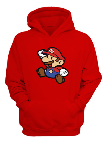 Polerón Super Mario Bross Video Game Diseños Calidad Grafimax