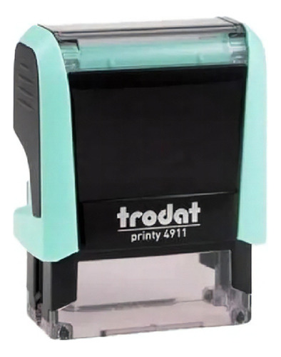 Sello automático personalizado Trodat 4911 con 16 colores, color exterior verde pastel
