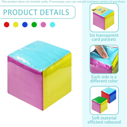Cubo De Peluche De Dados Grandes, Cubo De Aprendizaje De