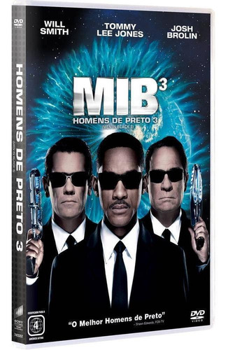 Mib - Homens De Preto 3 - Dvd - Will Smith - Tommy Lee Jones