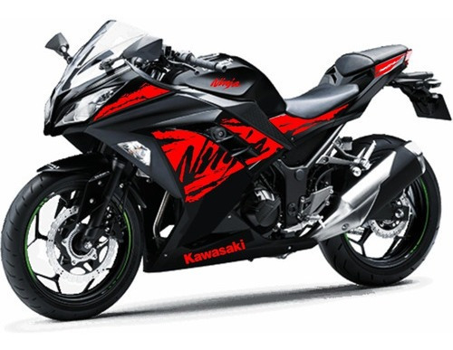Kit Adhesivos Kawasaki Ninja 300r 2012/2019  #03 Mk Motos