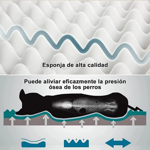 76x51x7.5cm,cama Para Mascotas Lavable Desmontable