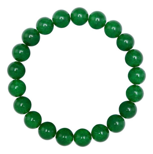 Adabele Real Natural Green Jade Piedra Preciosa Pulsera Con 