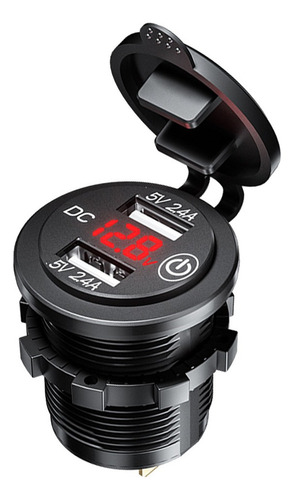 2 Unids Cargador Impermeable Coche Dual Usb Qc3.0 Enchufe In