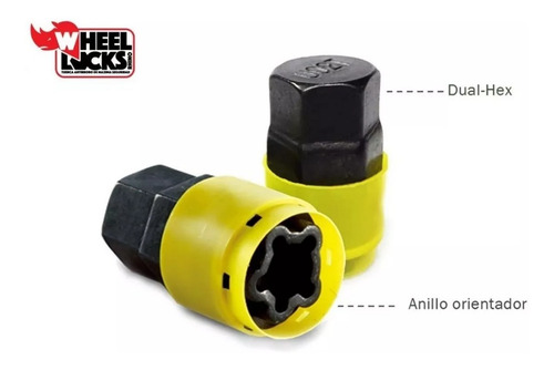 Imagen 3 de 5 de Tuercas De Seguridad Jeep Wrangler Cherokee Grand Cherokee