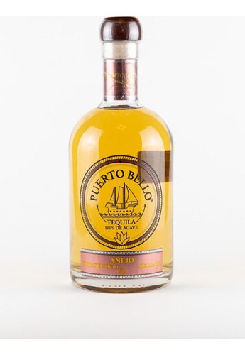 Puerto Bello Tequila Añejo 100% Agave 750 Ml