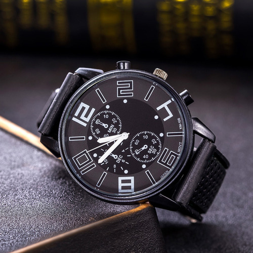 I Relógio Masculino De Luxo Com Pulseira De Silicone -