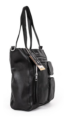 Cartera Mujer Tote Bag Bolso Bolsillos Simil Cuero Basilea
