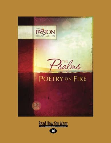 Book : The Psalms Poetry On Fire [large Print Edition] -...