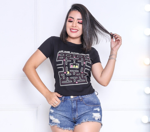 Imagem 10 de 10 de Blusas T Shirt Femininas 100% Algodão 37 Reais Cada