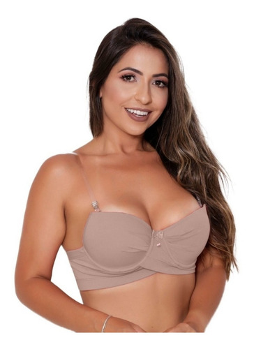 Kit/3 Sutian Alça Removível Silicone Transparente Lingerie