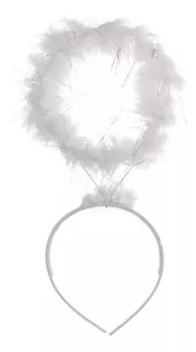 O desenho de um anjo com uma auréola.