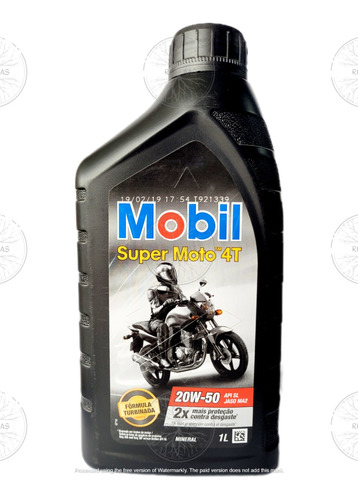 Oleo Mobil Motor Moto 4t Sae 20w50 Mx Ma2 Mineral 1l