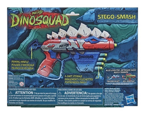 Imagen 2 de 3 de Nerf Dinosquas (lanzadardo) Original De Hasbro
