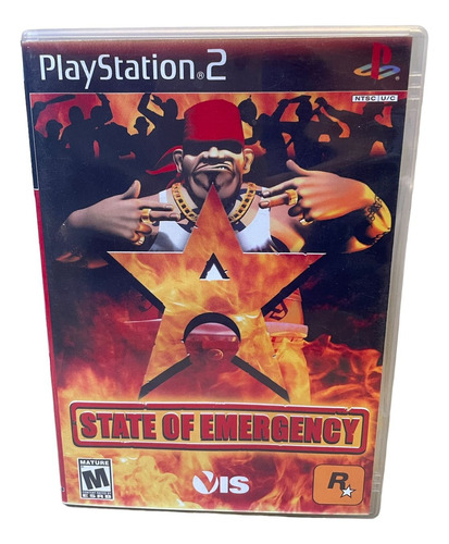 State Of Emergency Play 2 Com Capa E Poster Ps2