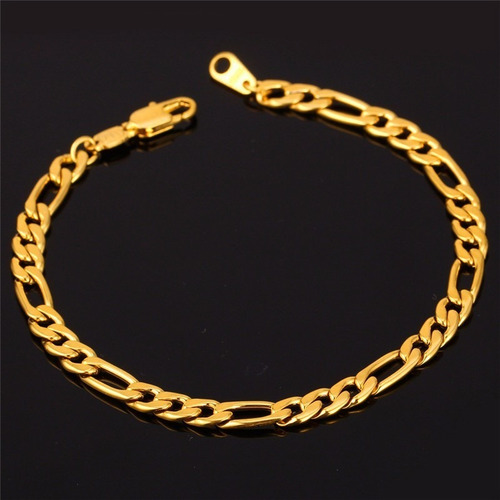 Pulsera Enchapada En Oro 18k. Gran Calidad.