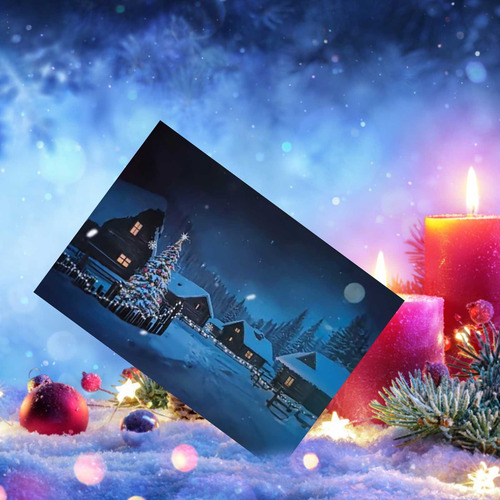 Temperature Controlled Color Changing Christmas Card