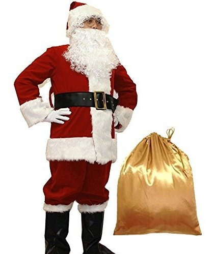 Conjunto De Santa Claus Deluxe 10 Piezas Xl.