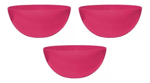 Set X3 Bowl Plástico Ensalada Carol Soft Irrompible 20 Cm