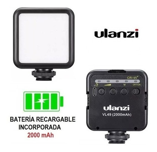 Imagen 3 de 7 de Kit Filmación Trípode + Adaptador Celular + Led Ulanzi Vl49