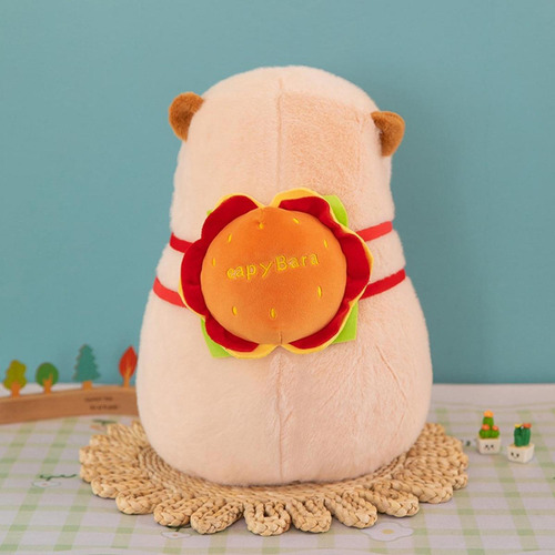 Muñeco De Peluche De Capibara, Juguete De Hamburguesa Y L