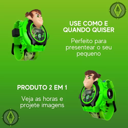 Boneco 3D e Relógio pra Montar do Ben 10