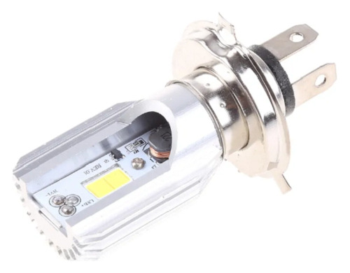 Farol De Motocicleta Ciclomotor Led Dianteira H4 Cob 6000k