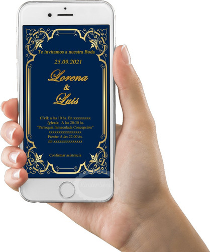 Casamiento Boda Invitación Personalizada Digital Whatsapp