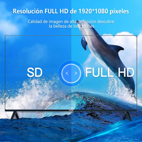 1sow® Smart Tv Pantalla 43 Pulgadas Dled Android Netflix Youtube Disney+ Hulu Negro 127/220v Full Hd Hdmi Dolby Audio 2k