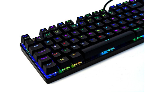 Imagem 4 de 5 de Teclado Gamer Mecânico Profissional Iluminado Switch Azul