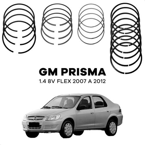 Anel Segmento Std Chevrolet Corsa 1.4 8v Flex 2009