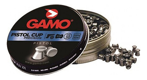 Chumbinho Gamo Pistol Cup Precision 4,5mm 250und. Competição