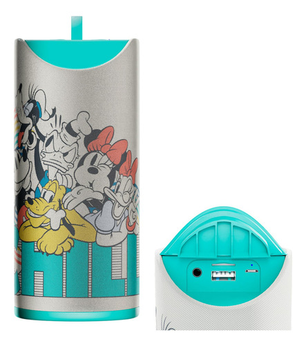 Disney Mickey Mouse And Friends - Altavoz Inalámbrico Blue. Color Mickey Y Sus Amigos Chillin