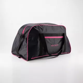 Mala Bolsa Masculina Feminina Esportiva Academia Viagem Boa Cor Preto - Rosa G