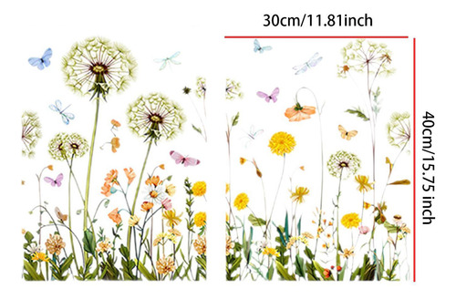 2 X 2 Pegatinas Decorativas Modernas Para Ventanas Con