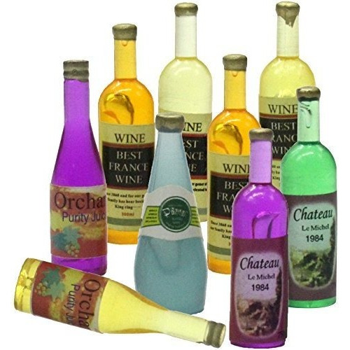 Botellas Funshowcase 9 Ratafee Fruta Beber Vino Escala Del 1