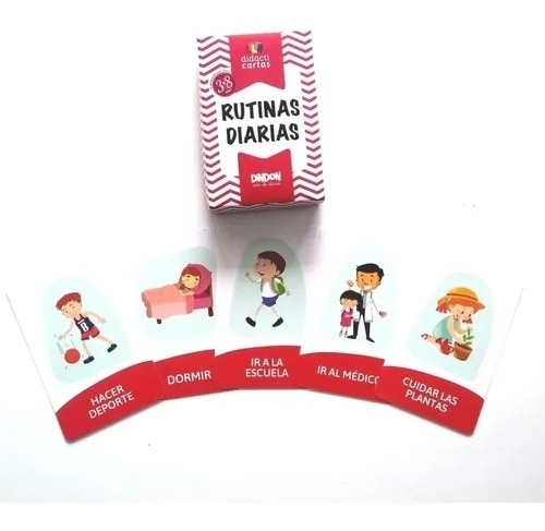 Imagen 2 de 9 de Cartas Didácticas Con Rutinas Diarias Para Niños