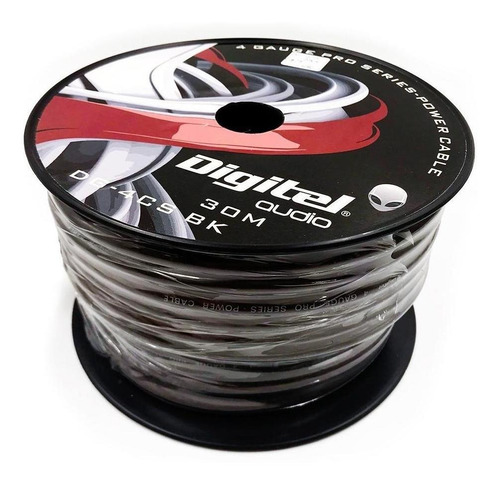 Cable Amplificador Subwoofer 4 Gauge Negro / 30 Mts /digitel