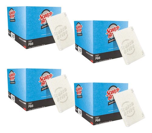 Fibra Blanca Scotch-brite P66 Mn900005278 4 Cajillas