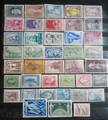 Lote De Estampillas Mint Década 1930-40 Mint Goma Perfecta