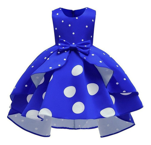 Vestido De Princesa Infantil Retrô De Bolinhas