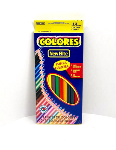 Lápices De Colores Largos X12 Ideal Licitacion Y Donacion