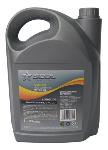 Aceite Vw Amarok Seal Full Sintetico 5w30 X 5 Lt Importado