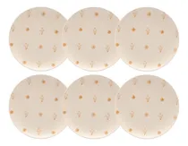 Comprar Set X6 Platos Playos 26cm Afecto Oxford Vajilla Ceramica