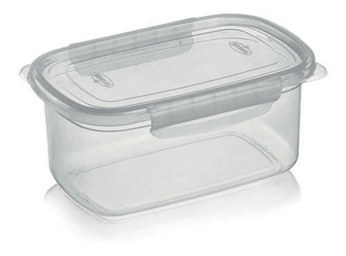 Potes Kit 3 Retangular Alto Fecha C/ Travas 850 Ml Nitron