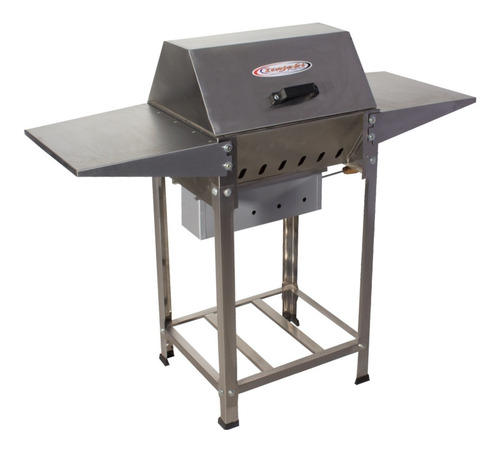 Imagem 1 de 6 de Churrasqueira A Bafo Inox Carvao Churrasco Multiuso Abafador
