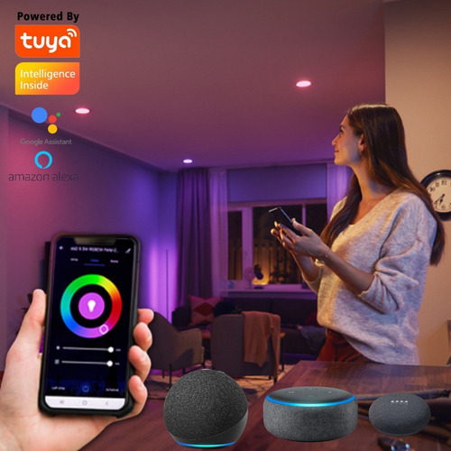 Imagen 3 de 6 de Pack 3 Ampolletas Wifi Inteligente Gu10 Blanco/color Nexxt