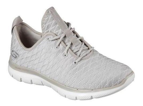 Imagen 1 de 6 de Tenis Skechers Flex Appeal 2.0 Beige Mujer 12891/tpe